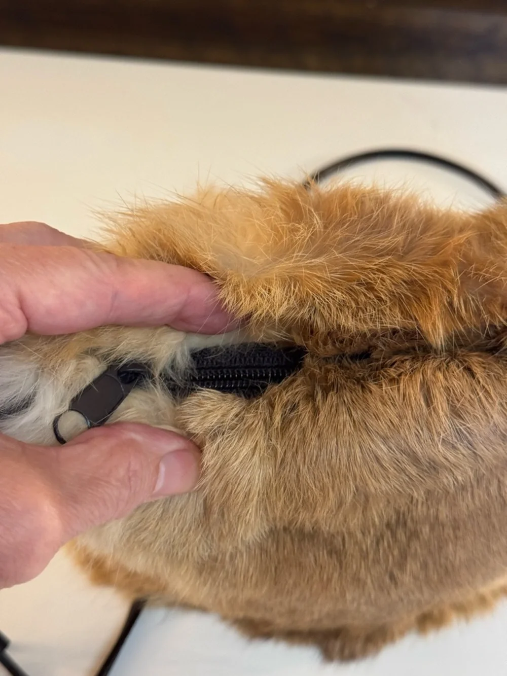 🤎 GENUINE RABBIT FUR SHOULDER BAG BY EXPRESS MADE IN AUSTRALIA!